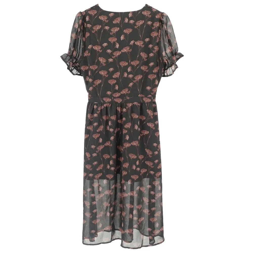 Disturbia Gothic Dress SZ 6 Judas Whimseygoth Gothcore Victorian Dark Floral - Picture 8 of 10